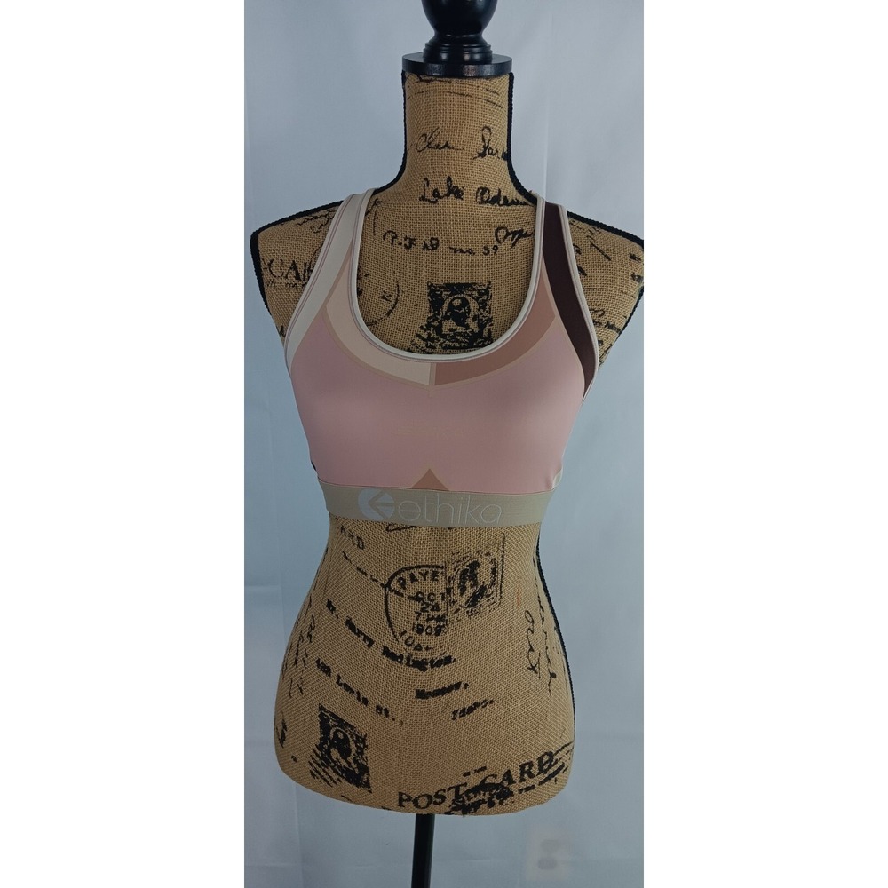 Ethika women's Color Block Support Sports‎ Bra XS -Small AA373